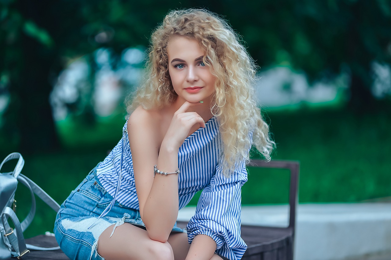 Belarusian curly girl